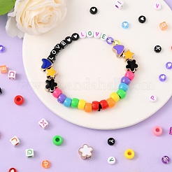 588pcs 13 Stile Geometrie & Stern & Herz & Blume Acrylperlen&nbsp;DIY-FS0002-04