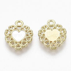 Plaqué or pendentifs en alliage d'émail&nbsp;X-PALLOY-N154-04C