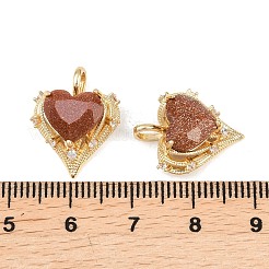 Messing micro pave klare zirkonia anhänger&nbsp;KK-H257-08B-G01