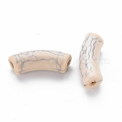 Perles acryliques craquelées opaques&nbsp;MACR-S372-001N-006