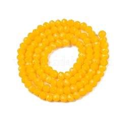 Hebras opacas de perlas de vidrio de imitación de jade de color sólido&nbsp;LS-EGLA-A044-P4mm-D29