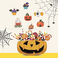 28 pz 7 ciondoli smaltati in lega di Halloween in stile&nbsp;JX182A