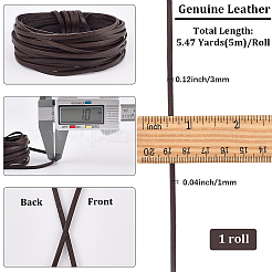 Cordons en cuir de vache de 5 m pour bricolage&nbsp;WL-GF0001-25A-02