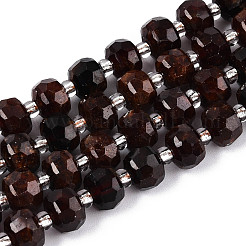 Natürliche orange Granatperlen Stränge&nbsp;G-N327-08A-04