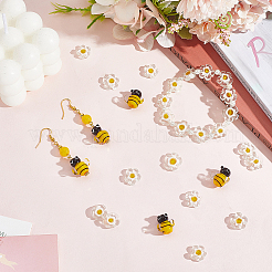 65pcs 2 Arten handgemachte Bunte Malerei-Perlen&nbsp;LAMP-PA0001-09