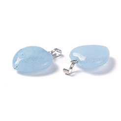 Pendentifs en jade blanc naturel&nbsp;G-G956-B21-FF