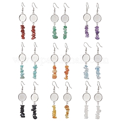 Crochets de boucles d'oreilles en acier inoxydable 304 avec perles et pierres précieuses&nbsp;EJEW-JE06898