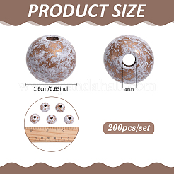 200 pz perline di legno&nbsp;WOOD-PH0004-09A