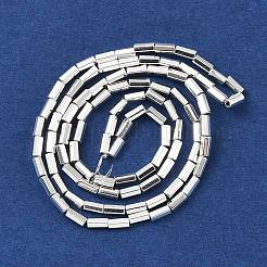 Fili di perline di ematite sintetica non magnetica elettrolitica&nbsp;G-U003-06