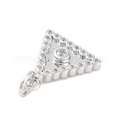 Placage de rack pendentifs en zircone cubique clair en laiton&nbsp;KK-M293-19P