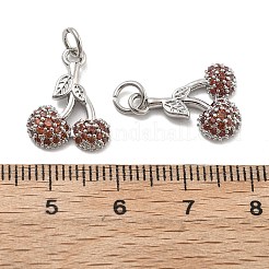 Pendentifs avec zircon cubiques à micro-pavés en laiton&nbsp;KK-U060-25P