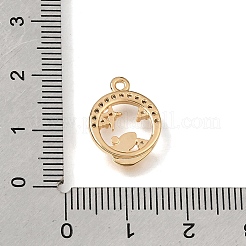 Pendentifs en laiton zircon cubique transparent&nbsp;CU-K001-02I-G