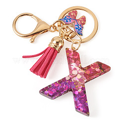 Porte-clés papillon en résine et alliage&nbsp;KEYC-TADJ0002-02G-X