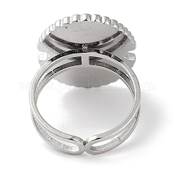 Ionenplattierung (IP) 304 Edelstahlring&nbsp;RJEW-B059-07P-03