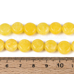 Gefärbt natürlichen weißen Jade Perlen Stränge&nbsp;G-T143-16K