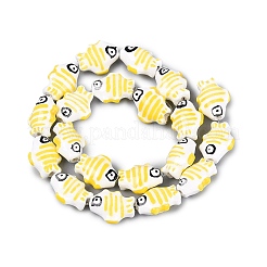 Perles en porcelaine manuelles&nbsp;PORC-Q007-09A