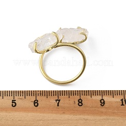 Manschettenringe aus natürlichem Quarzkristall&nbsp;RJEW-B122-02G-02