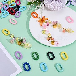 30 Stück spritzlackierte Federtorringe aus Legierung&nbsp;FIND-SP0001-15