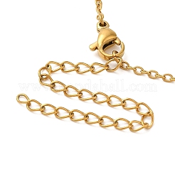 Colliers avec pendentif en laiton en forme de dinosaure&nbsp;NJEW-B114-01G-03