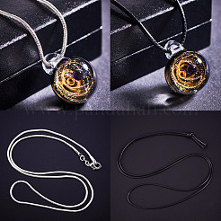 Bricolage bijoux galaxy univers boule colliers faisant&nbsp;DIY-BC0009-20C