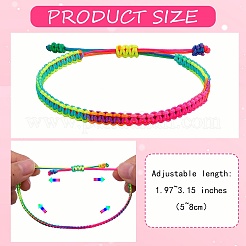Geflochtenen Nylonfaden Kabel Armbänder&nbsp;BJEW-SW00049