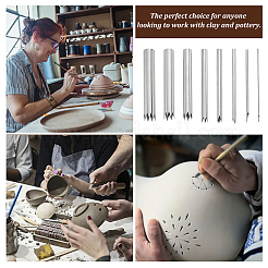 Perforatrice artigianale in acciaio inossidabile 304 per ceramica e argilla&nbsp;TOOL-WH0159-12P