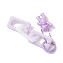 6 ciondolo decorativo a forma di orso in acrilico opaco&nbsp;HJEW-JM03874