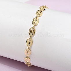Messing-Gliederkettenarmbänder für Frauen&nbsp;BJEW-K298-08G