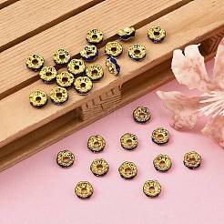 Messing Strass Zwischen perlen&nbsp;RB-A014-L6mm-05G