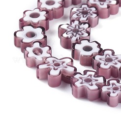 Millefiori a mano fili di perline di vetro&nbsp;LAMP-J035-8mm-10