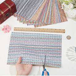 10 pz 10 colori fogli di tessuto in similpelle PVC&nbsp;DIY-CL0001-97B
