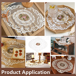 Tischset aus Polyester mit Stickerei&nbsp;AJEW-WH0314-710B