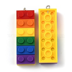 Regenbogen undurchsichtige Acrylanhänger&nbsp;MACR-B0001-03B