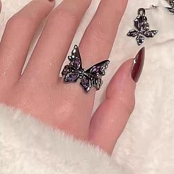 Anelli aperti con polsino in lega e strass&nbsp;FS-WG9C160-03