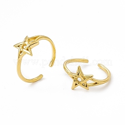 Anello polsino aperto in acciaio inossidabile 304 placcato ionico (ip) per donna&nbsp;RJEW-C060-48G