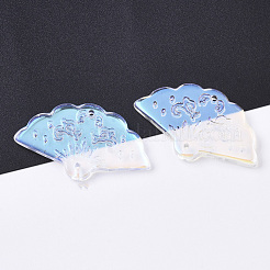 Transparent lackiert Glas-Anhänger&nbsp;GLAA-R212-01-B01
