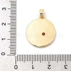 Acumular colgantes de rhinestone de bronce chapado&nbsp;KK-S407-10G