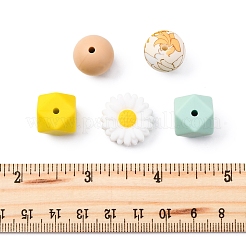 5 Stil: umweltfreundliche Silikonperlen in Lebensmittelqualität&nbsp;SIL-FS0001-25