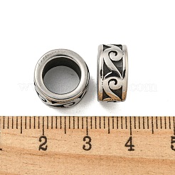 Perlas de acero inoxidable quirúrgico 316 con orificios grandes&nbsp;STAS-Q326-10AS-05
