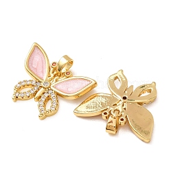 Pendentifs en laiton zircon cubique transparent&nbsp;CU-CBAC0A4-01G-B