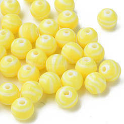 Perles acryliques à rayures opaques&nbsp;MACR-S373-27D-06