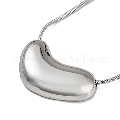 Anlaufgeschützte Halsketten mit Anhänger aus 304er Edelstahl&nbsp;LS-NJEW-G120-03P