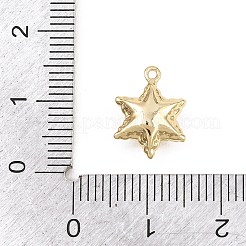 Pendentifs en laiton micro pavé de zircone cubique transparent pour la saint-valentin&nbsp;KK-D225-10G