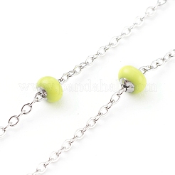 Colliers de chaîne satellite en acier inoxydable&nbsp;NJEW-JN03409