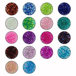 Perline di vetro crackle verniciato a spruzzo 18 colori&nbsp;CCG-JQ0001-02-8mm