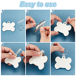 Sublimation doppelseitige leere MDF-Schlüsselanhänger&nbsp;KEYC-GA0001-38