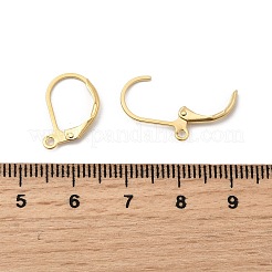 Ottone risultati leverback orecchino&nbsp;KK-F824-007G-1