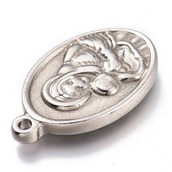 Pendentifs en acier inoxydable 201 anti-ternissement&nbsp;STAS-Z019-04P