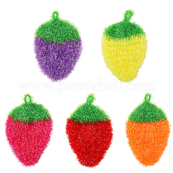 10 Stück Polyester-Reinigungstücher in 5 Farben&nbsp;AJEW-GF0011-61