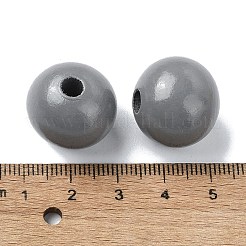 Perles européennes à grand trou en bois&nbsp;WOOD-D027-01M